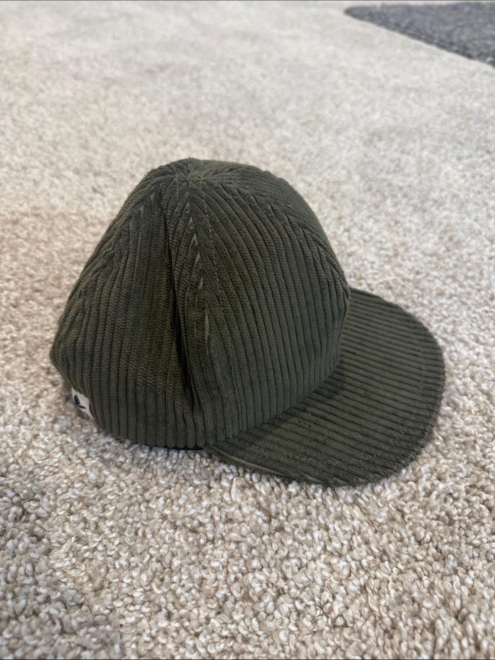 George Hats Infant Olive Corduroy Baseball Cap